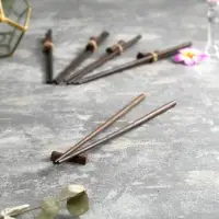 Палочки китайские &laquo;Сиреневый цветок&raquo;, 5 пар, 23&times;8&times;2 см, кокос