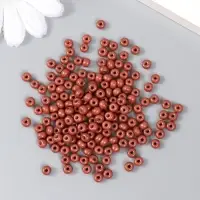 Бисер стекло 6/0 "Коричневая медь" 15 гр