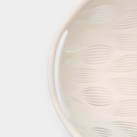 Ваза для фруктов Доляна Sirenna, пластик, 16,5&times;19,1&times;4 см, белая