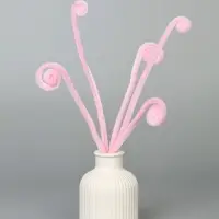 Синельная проволока, набор 100 шт, размер 1 шт 30х0,8 см, цвет розовый