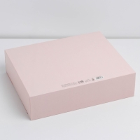 Коробка подарочная новогодняя складная двухсторонняя &laquo;Розовый Новый год&raquo;, 31 х 24.5 х 8 см, Новый год