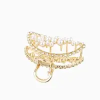 Краб для волос "Абриль" 6 см, золото