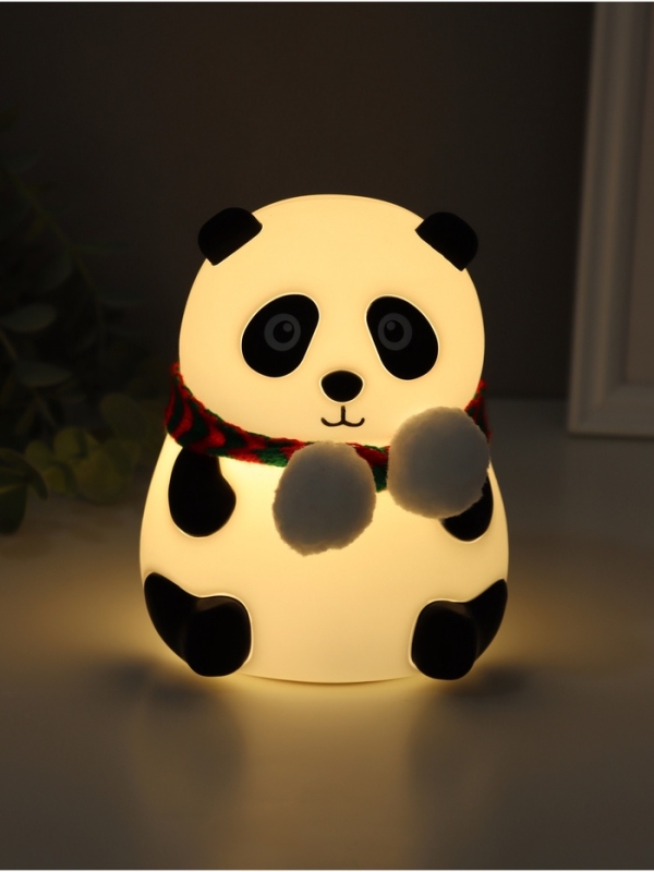 Ночник антистресс "Панда в шарфе" 2Вт LED RGB USB 10,5х10х13,5см