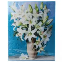 Алмазная вышивка полное заполнение "Лилии", на раме, 40*50 см