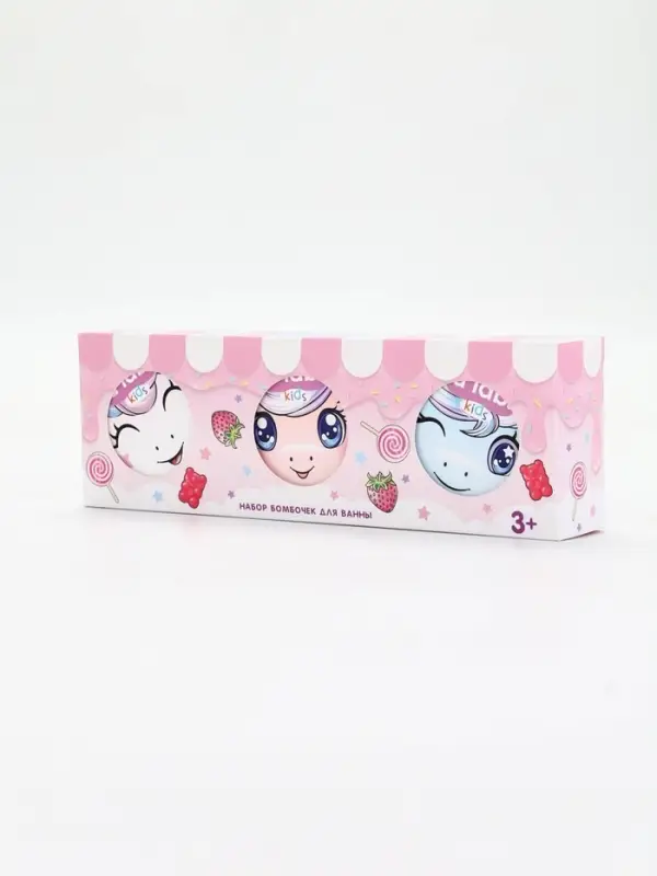 Набор бомбочек для ванны "Единороги", 3x100 г