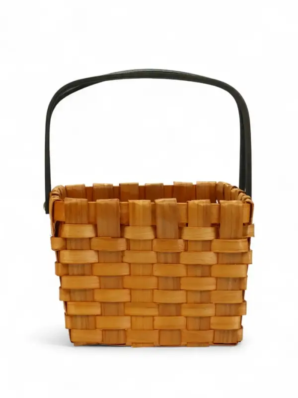 Корзина плетеная  28х23х16 см ручка h=15 см коричневый