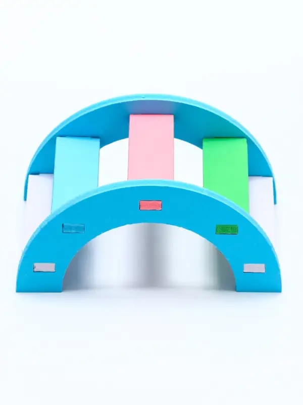 Лесенка для грызунов с цветными ступеньками, синий