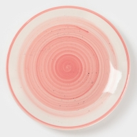 Тарелка десертная Доляна "А-ля Прима" 19см, 19,5х2, цвет розовый