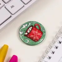 Значок закатной d=35 мм "Кружка" 6,5х6,5 см