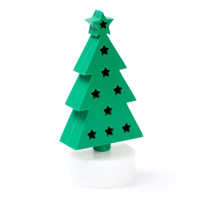 Свеча светодиодная &laquo;Ёлочка&raquo;, цвета МИКС