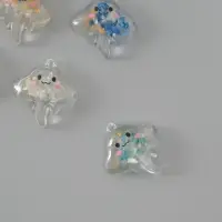 Подвеска для творчества акрил "Морской скат" светится в темноте МИКС 3х2,8х0,8 см