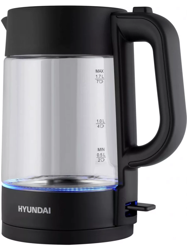 Чайник HYK-G7707 1,7л 2200Вт графит (стекло)