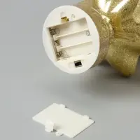 Фигура светодиодная "Елочка золотистая", 1 LED, 25 см, от бат. AAAx3, Т/БЕЛЫЙ