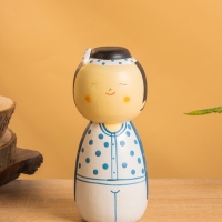 Деревянная кукла кокеши "Хару" 7х7,5х15 см