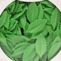 Вафельные фигурки "Лист розы", малый, 38 мм, зеленый, 1000 шт