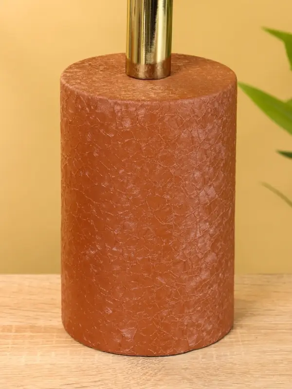 Подсвечник на 1 свечу "Кубок" бисквитный с золотом 10х10х28,5 см