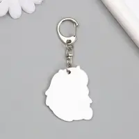 Брелок акрил "Единорожка и попкорн" 4,3х3,7 см