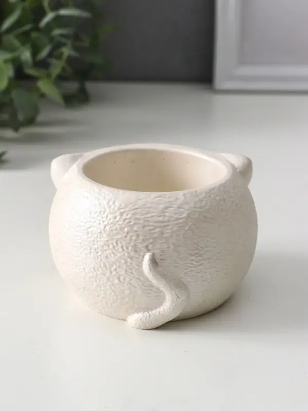 Подсвечник &laquo;Кот&raquo;, 6&times;9.5&times;10 см, перламутр