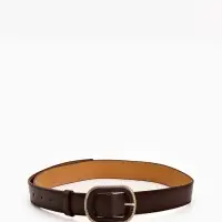 Ремень жен 05-01-07-01, Июнь2507, 3*0,3*110 см, без винта, пряж золото+пласт, 1 прокол корич   10903