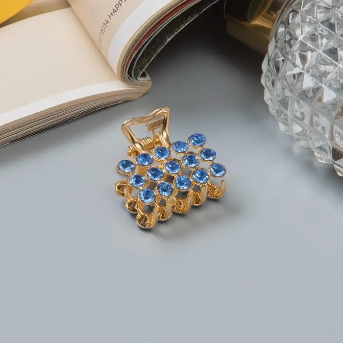 Крабик для волос &laquo;Классик&raquo;, 2.5 см, золото МИКС