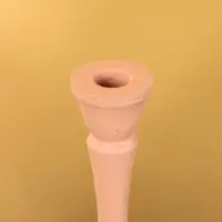 Подсвечник на 1 свечу "Пудровый розовый" 10,5х10,5х34,5 см