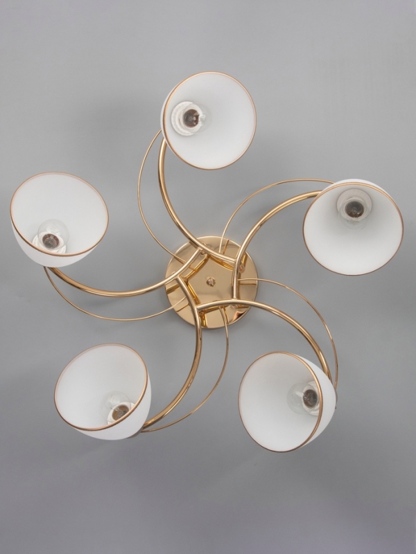 Люстра "Андер" 5хЕ27 40Вт золото 44х44х24 см