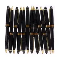 Ручка шариковая автоматическая &laquo;Лого&raquo; 0.5 мм, стержень синий, чёрный корпус