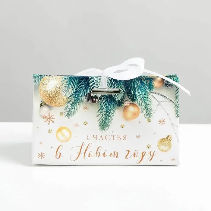 Бонбоньерка новогодняя &laquo;Новогоднее фото&raquo;, 10 х 5,5 х 5,5 см, Новый год