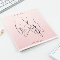 Тетрадь в клетку, 48 л., А5, на скрепке, блок №2 &laquo;Нежность&raquo; МИКС