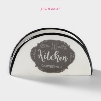 Салфетница Доляна &laquo;Гурман&raquo;, 13,3&times;3,7&times;7,1 см, цвет белый