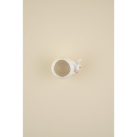 Подставка керамическая для яйца &laquo;Зайка&raquo;, 9&times;6,5&times;7 см, цвет белый