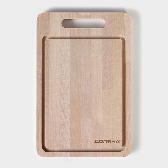 Доска разделочная Доляна &laquo;Фигурная ручка&raquo;, 29&times;19&times;1,5 см, берёза
