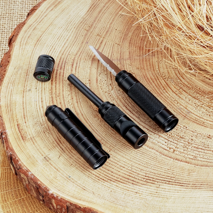 Нож карманный, с огнивом 9,5см