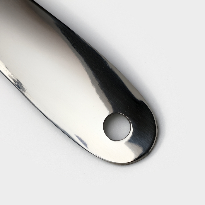 Ложка для соуса из нержавеющей стали Доляна Everyday, 50 мл, 26,5&times;10 см, толщина 3 мм, цвет серебряный