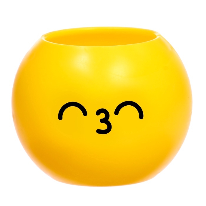 Набор для опытов, для детей &laquo;Выращиваем травку&raquo;, растение в горшочке - эмодзи &laquo;Поцелуйчик&raquo;