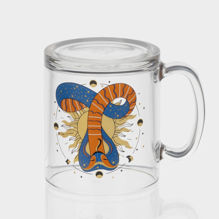 Кружка стеклянная чайная &laquo;Мистические змеи&raquo;, 320 мл, МИКС