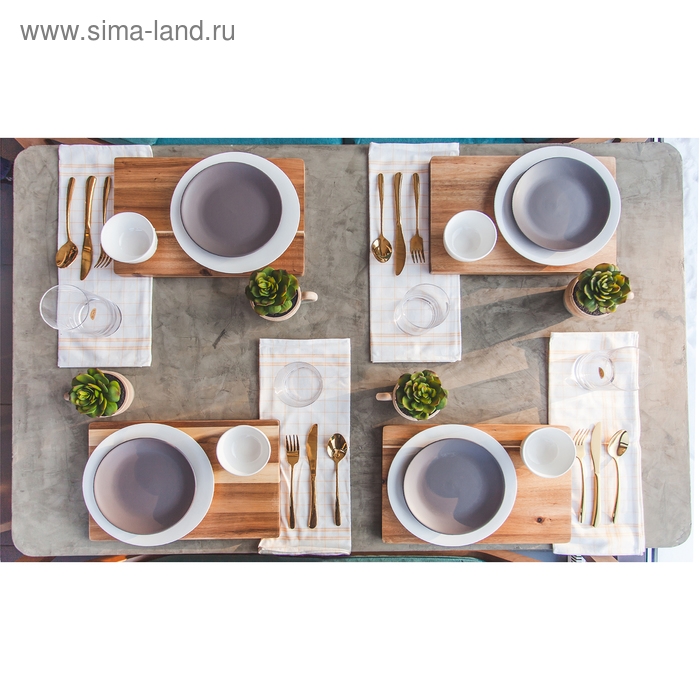 Салатник фарфоровый толстостенный Доляна White Label, 170 мл, d=10 см, цвет белый