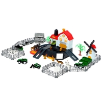 Парковка &laquo;Ферма&raquo;, амбар, вольеры, транспорт, животные