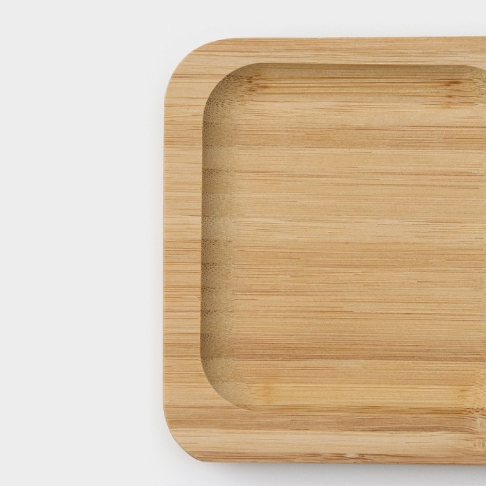 Менажница Striata, 3 секции, 25&times;9,5 см, цвет бежевый