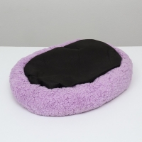 Лежанка для собак и кошек &laquo;Уют&raquo;, мягкий мех, 45 х 35 х 11 см, фиолетовая