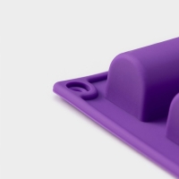 Форма для выпечки Доляна &laquo;Батончик&raquo;, силикон, 30&times;17,5 см, 20 ячеек (6,5&times;2,5&times;2 см), цвет фиолетовый