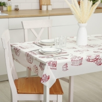 Скатерть без основы одноразовая двухсторонняя &laquo;Сладости&raquo;, 110&times;180 см, рулон 3 шт