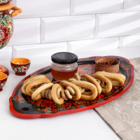 Поднос &laquo;Керженский&raquo;,  большой,хохлома