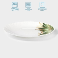 Тарелка обеденная Avvir &laquo;Юкка&raquo;, d=23 см, стеклокерамика, цвет белый