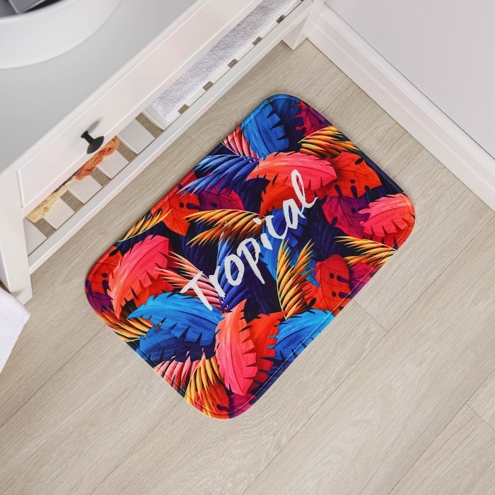Коврик для ванной и тулета Доляна &laquo;Tropical&raquo;, 40&times;60 см