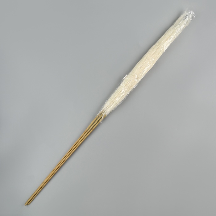 Пампасная искусственная трава высота 1 метр, набор 3 шт., цвет молочный