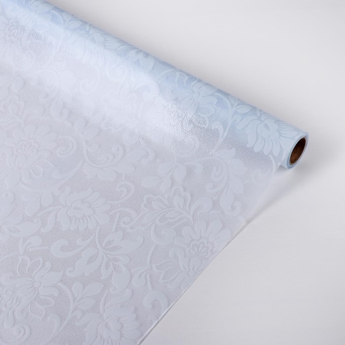 Плёнка самоклеящаяся &laquo;Орнамент&raquo;, 45&times;200 см, цвет белый