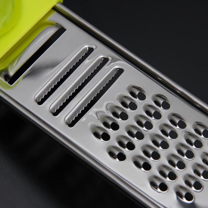 Тёрка для чеснока с держателем Доляна &laquo;Гауди&raquo;, 22&times;4,5 см, цвет МИКС