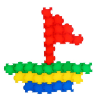 Конструктор обучающий &laquo;Умные пазлы&raquo;, 138 деталей, набор карточек