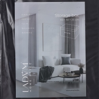 Короб для хранения с крышкой LaDо́m, 40&times;30&times;25 см, цвет графитовый